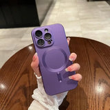 Magnetic Luxury Matte Soft Case For iPhone