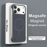 Frameless Solid Color Magnetic PC Case for iPhone