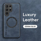 Magnetic Leather Phone Case For Samsung