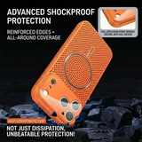 Plating Magnetic  Heat Dissipation Breathable Case For iPhone