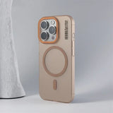 Ultra-thin matte barcode wireless charging Magnetic Case for iPhone