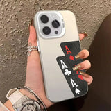 Ultra-Thin Hard Poker Case  for Iphone