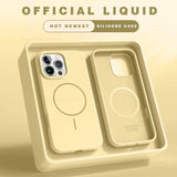 Magnetic Shockproof Silicone Wireless Charge Phone Case for iPhone
