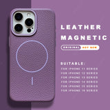 Leather Magnetic Case For iPhone