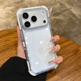 Transparent Clear Ultra Thin Acrylic Armor  TPU Case for iPhone
