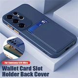 Liquid Silicone Card Holder Case For Samsung