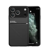 Leather Matte Magnetic Case For iPhone