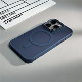 Luxury Spiricle Magnetic Camera Protection Matte Case for iPhone