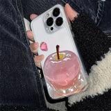 Pink apple pattern design phone case for iPhone