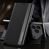 Luxury Plating Leather Flip Case For iPhone
