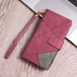 Leather Flip Wallet Case For Samsung Galaxy
