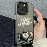 Time is money Pattern Shockproof  Case For iPhone