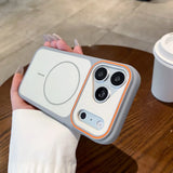 Luxury Magnetic Soft Silicone Frame Phone Case For iPhone