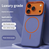 High-End Elephant Leather Texture Magnetic Case for IPhone