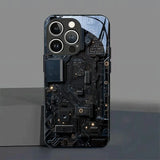 Black Cool Circuit Board Pattern Case For iPhone