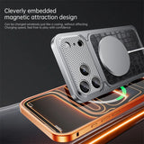 Aluminum Alloy Frame Magnetic Phone case For iPhone