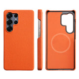 Natural Cowhide Leather Magnetic Case for Samsung