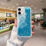 Shiny Quicksand Transparent Case for iPhone