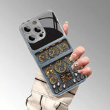 Luxury Aircraft Instrument Pattern Tempered Glass Case For iPhone