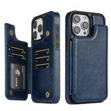 Wallet RFID Blocking Layer Protect Magnetic Flip Leather Case For iPhone