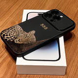 Leopard Print "888" Lucky Number Shockproof Soft Case For iPhone
