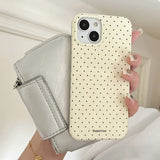 INS polka dots Shockproof Case for iPhone