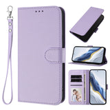 Solid Color Magnetic Flip Wallet Leather Case For iPhone
