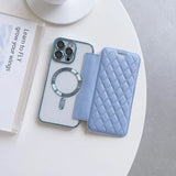 Magnetic Card Holder Wallet Leather Case for iPhone