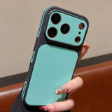 Luxury Matte Leather Hard  Phone Case For iPhone