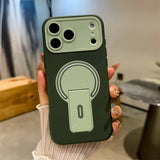Luxury Fold Stand Holder Magnetic Matte Case for iPhone