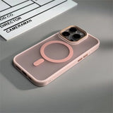 Luxury Spiricle Magnetic Camera Protection Matte Case for iPhone