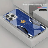 Gold Maple Leaf Plating Case For iPhone