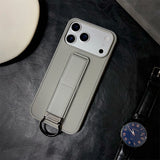 Metal Ring Wrist Strap Bracket Phone Case For iPhone