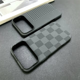 Slim Carbon Fiber Shockproof Matte Case for iPhone