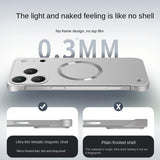 Ultra Thin for Magnetic Matte PC Frameless Phone Cases for IPhone