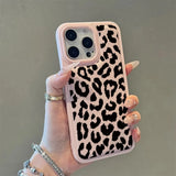 Leopard print Shockproof Silicone Bumper Soft  Case For iPhone
