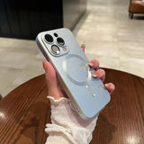 Magnetic Luxury Matte Soft Case For iPhone