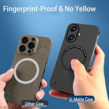 Luxury Ultra Slim Magnetic Frameless Solid Color Case for iPhone