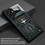 Stylish Aircraft Cockpit Instrument Phone Case For Samsung