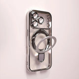 Luxury Plating Magnetic Bracket Phone Case For iPhone