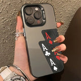 Ultra-Thin Hard Poker Case  for Iphone