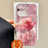 Luxury INS Lotus Flower Colorful Y2K Girls Print Women Case For Samsung