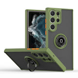 Luxury Matte Armour Magnetic Stand Phone Case For Samsung S26
