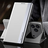 Luxury Plating Leather Flip Case For iPhone