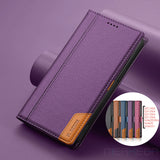 Magnetic Flip Leather Wallet Case For Samsung Galaxy