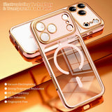 Luxury Plating Soft TPU Magnetic Case For iPhone