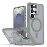 Magnetic Metal Lens Protection Stand Case For Samsung