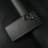 Natural Cowhide Genuine Leather Case For Samsung Galaxy