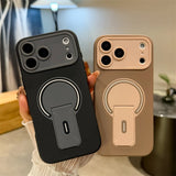Luxury Fold Stand Holder Magnetic Matte Case for iPhone