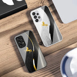 Wood grain Golden Horse Case for Samsung